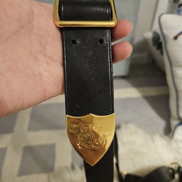 Ralph Lauren Black Leather Crossbody Bag - Picture 6 of 11